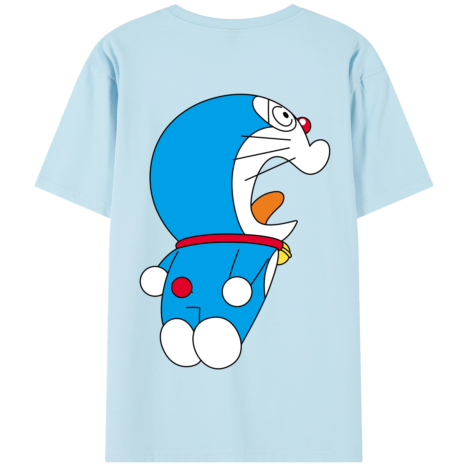 （画像用） ドラえもん Doraemon 綿100％半袖Tシャツ（背面プリント）